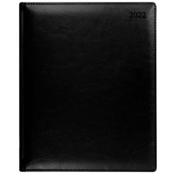 Еженедельник Letts Global Deluxe Ibiza A4 кожа кремовые страницы золотой срез черный (412 127410)