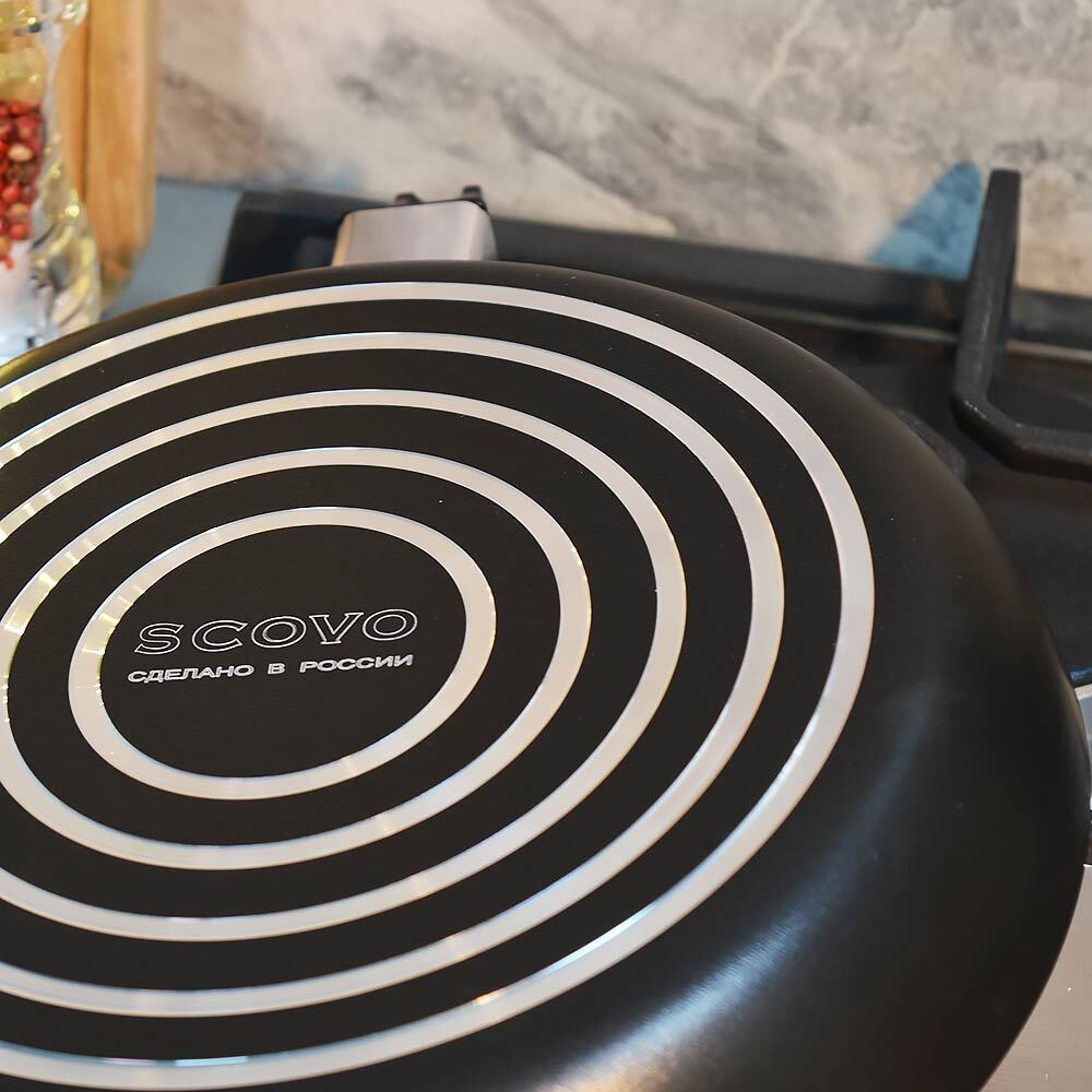 Сковорода 24см "Brilliant" стеклянная крышка