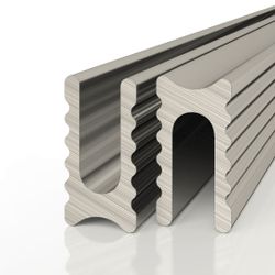 Теневой профиль разделительный анодированный титановый, 3000x5x10 мм