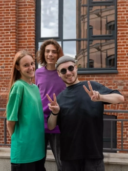 Футболка варенка оверсайз однотонная