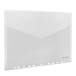 Папка-конверт с перфорацией А4, BRAUBERG «UNIVERSAL», КОМПЛЕКТ 10 шт., прозрачная, 0,15 мм, 273078