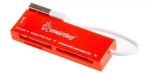 Картридер Универсальный SD/MMC+Micro SD+MS+M2 Smartbuy SBR-717-R