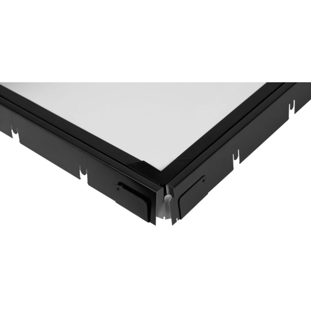 Светодиодная панель ЭРА Грильято SPL-540-B-40K-040 40Вт 4000К 588x588x8 черная с драйвером с ушками ультратонкая | Панели с внешним драйвером