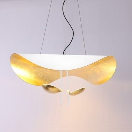 Pendant design lamp Lederam Manta by Catellani & Smith (White)