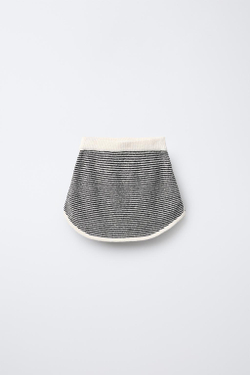 ZARA ЮБКА ИЗ МАХРОВОЙ ТКАНИ В ПОЛОСКУ, ПОЛОСКИ