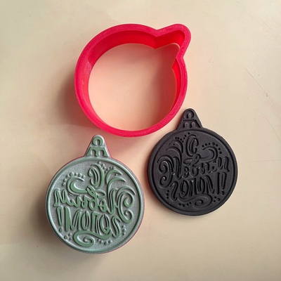 Штамп с вырубкой «С Новым годом»