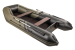 Броня-320 С хаки-черный (Лодка ПВХ под мотор с усилением)