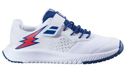 детские Кроссовки теннисные Babolat Pulsion All Court Kid - white/estate blue