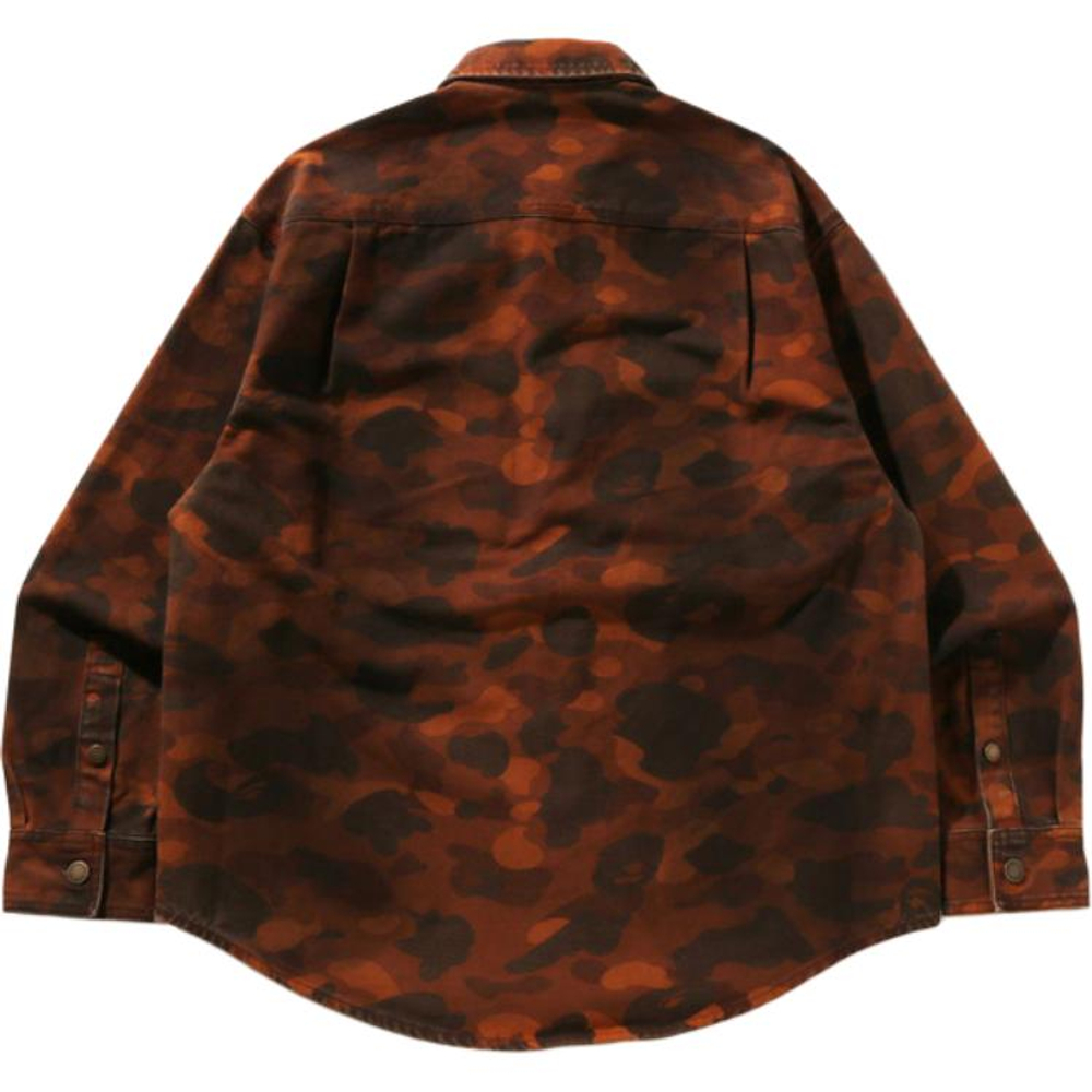 A Bathing Ape Bathing Ape Shirts Button Cotton Drop Shoulder Sleeve Moderate Workwear 0zxstm305311q