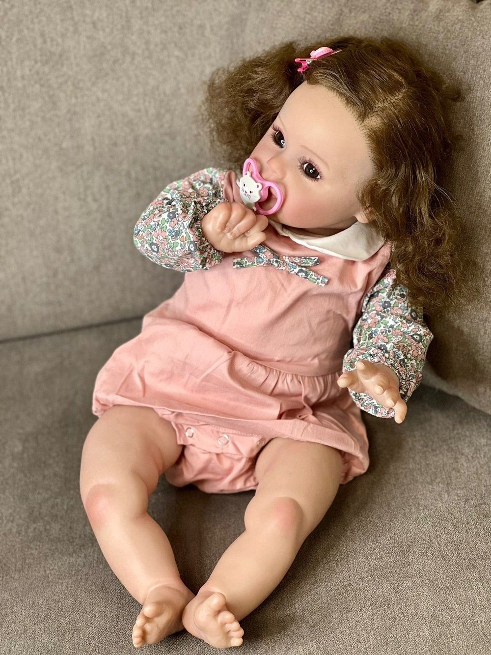 Кукла Реборн мягконабивная 60см в пакете (FA-157)