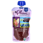 Plum Organics, Органическое детское питание, этап 2, груша, пурпурная морковь и черника, 4 унции (113 г)