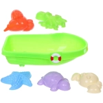 Набор для игры в песочнице «Лодочка», 24*15*7 см, 10 предметов, микс