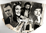 №26 Открытки Артисты и актёры СССР 1960–1970-е г. 25 штук. Чёрно-белые, чистые, без повторов