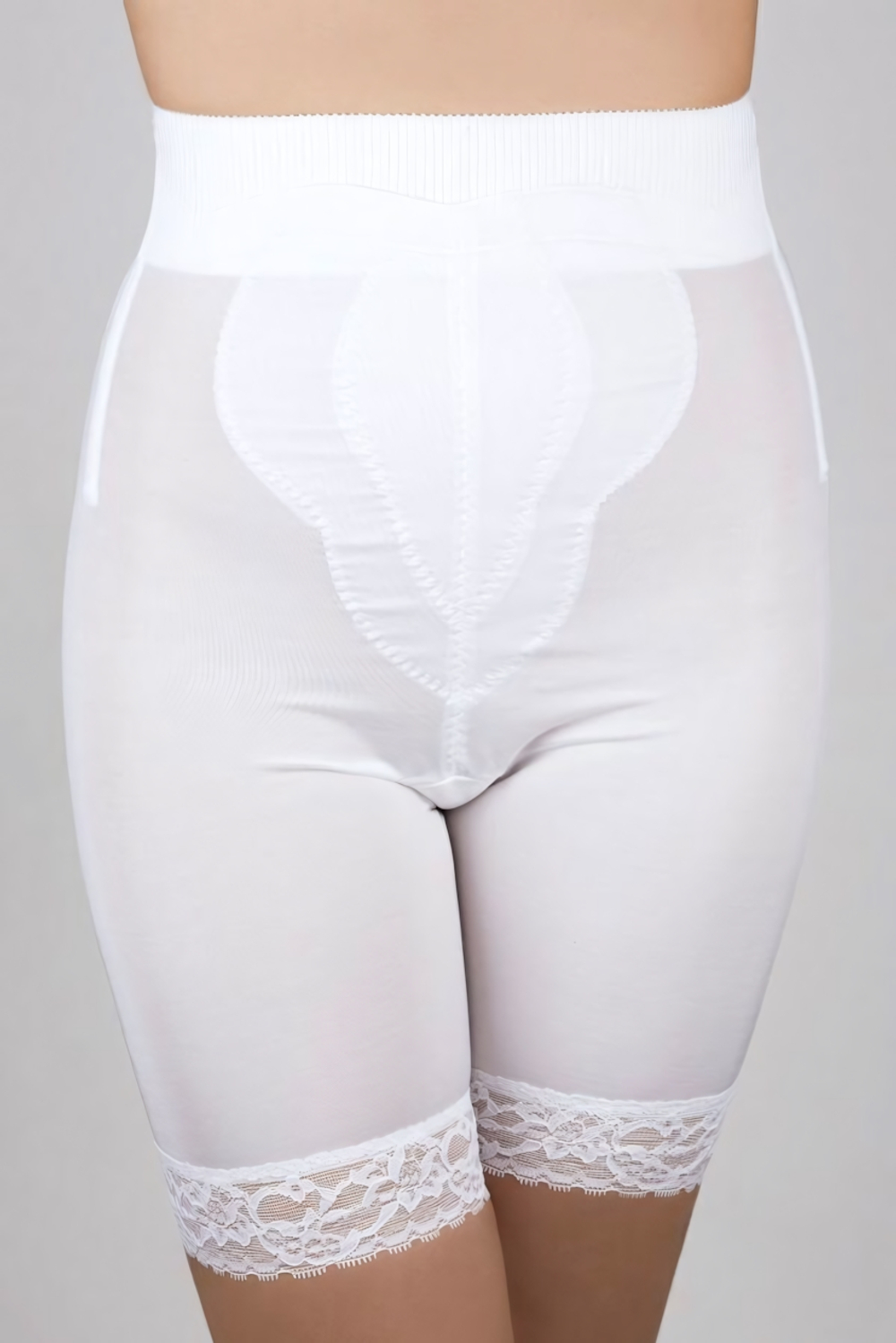 Шелковистые корсетные панталоны (Размер: 8X) (Цвет: бежевый)