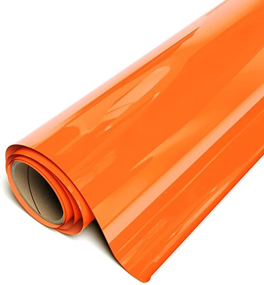 Пленка рулон малый HTV-flex premium PU (НЕОН ОРАНЖЕВАЯ), 30,5см*3м