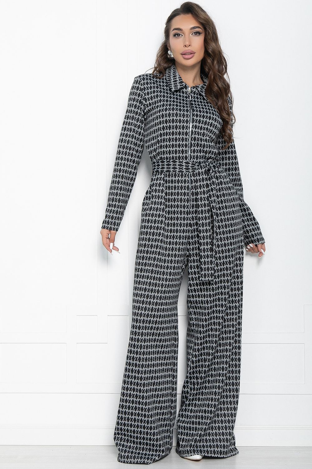 Комбинезон Марни (черно-белый) К10934 LT Collection