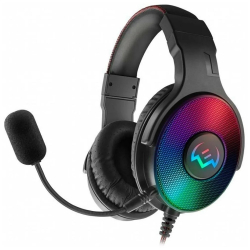 Наушники SVEN AP-U1001MV, черный (USB, LED)