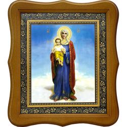 Благодатное Небо (Что Тя наречем). Икона Богородицы на холсте.