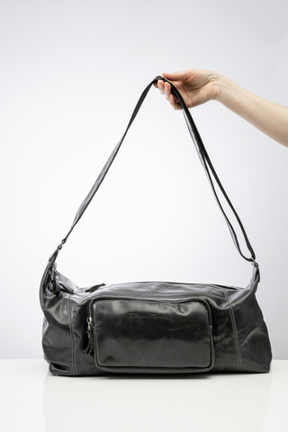 Кожаная спортивная сумка