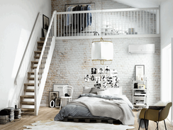 Настенная сплит-система Electrolux EACS/I-24HP/N8_23Y_in + EACS/I-24HP/N8_23Y_out, белый