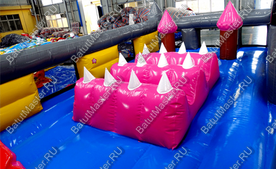 Коммерческий надувной батут "Робот" 16*4*5 м