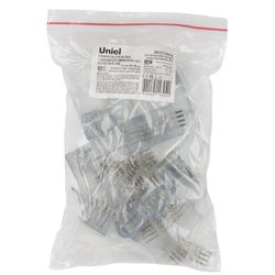 UTC-K-24-N22 CLEAR 010 POLYBAG Соединитель контактный L-образный для светодиодных лент ULS-N22 RGB NEON 220В. 10x18мм. 4 контакта. Цвет прозрачный. 10 штук в пакете. TM Uniel