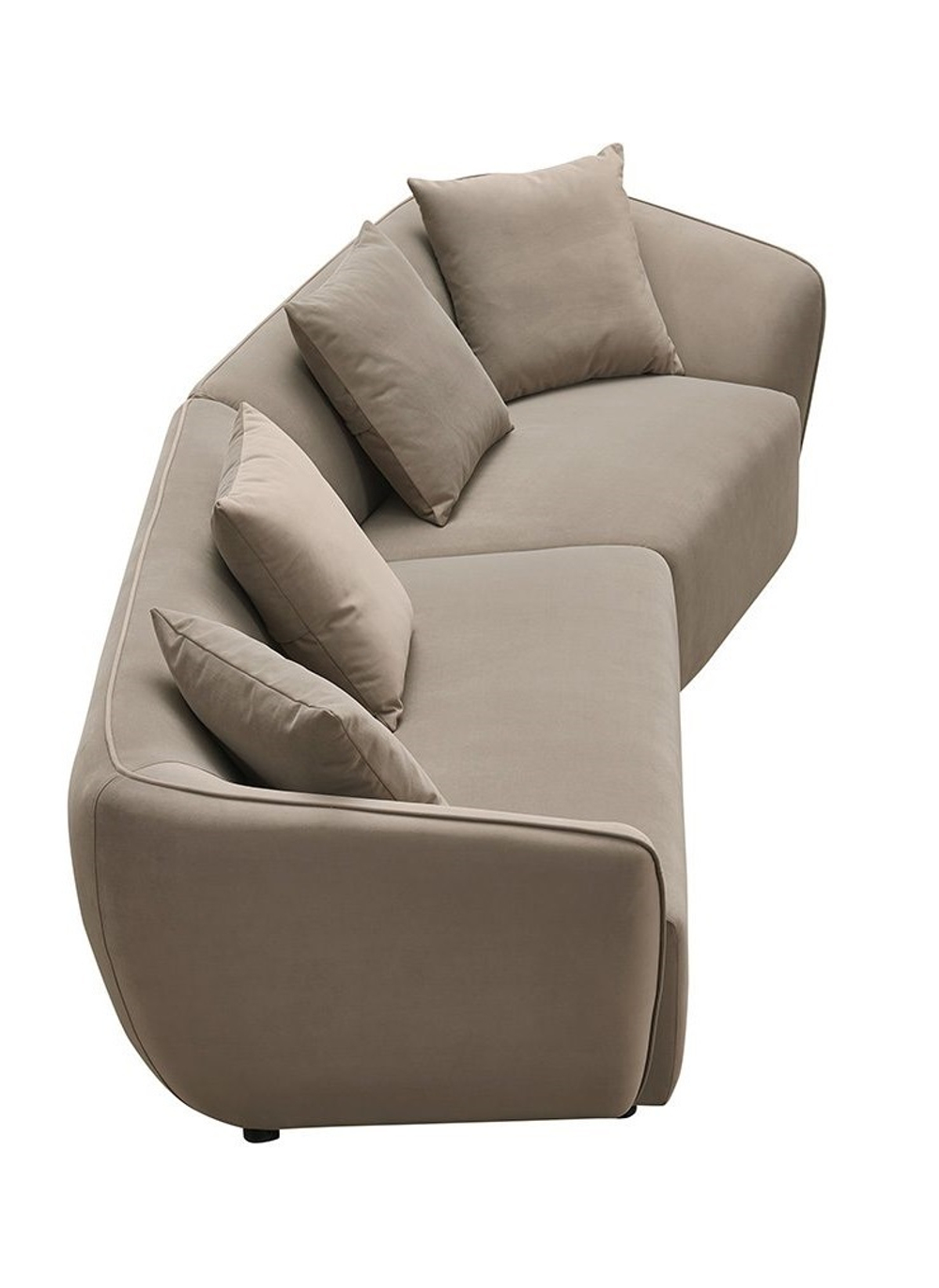 Диван ROCKS SF024 4-х местный угловой бежевый 5100-5 угол правый