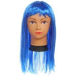 Парик карнавальный «Роскошь» 50 см (120 гр), Синий