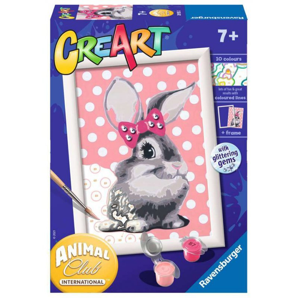 Ravensburger - CreArt Книжка-раскраска для детей Милый зайчик 289332