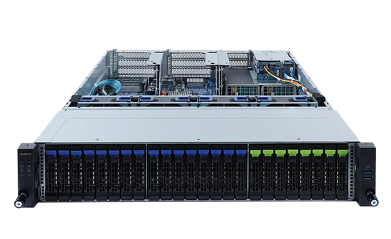 Серверная платформа Gigabyte Server Platform R282-N81 2U CPU(2)3rd Gen Xeon/DIMM(32)/16x2,5"SATA/SAS/8x2,5"SATA/SAS/NVMe/2x2.5"SATA/SAS rear/2x1GbE/6xFHHL,2xLP/2x1600W 6NR282N81MR