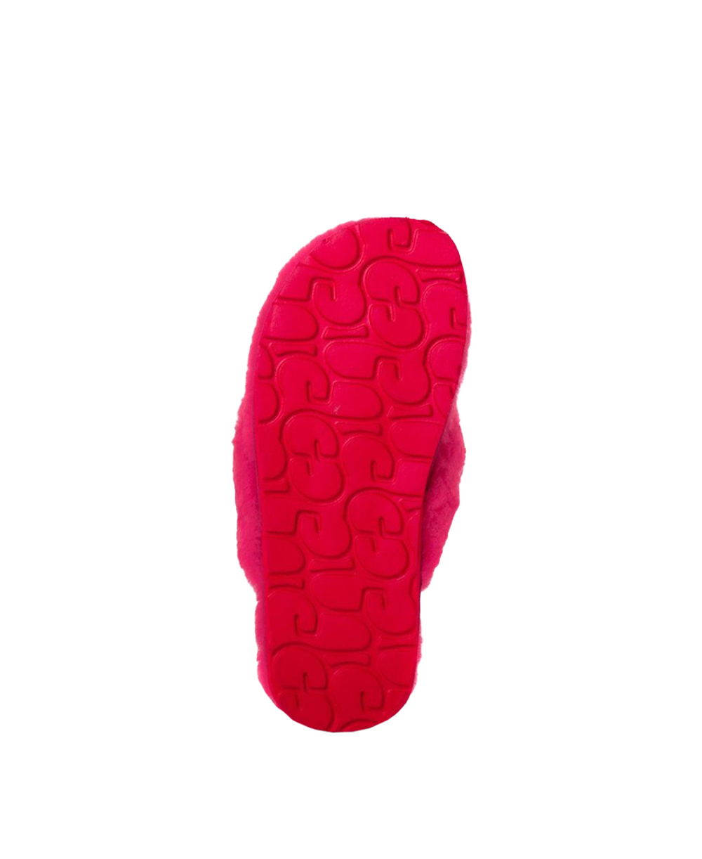 FLUFF FLIP FLOP II-rose red