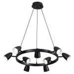 8237/9 COMFI LN25 210 черный, металл Светильник подвесной GU10 LED 9*7W 220V ILMINA