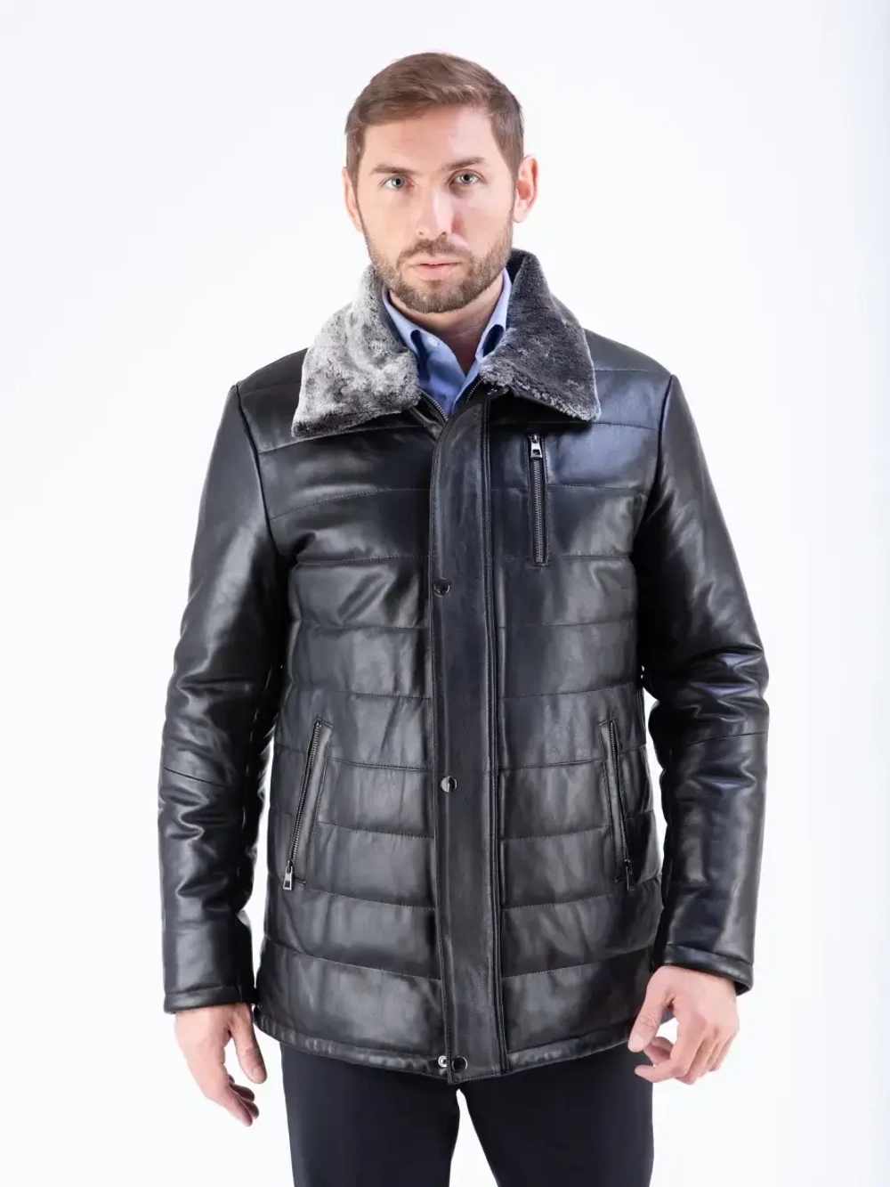 Куртка мужская  из натуральной кожи