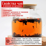 Черный ароматизированный чай Годжи-земляника Конунг 500г