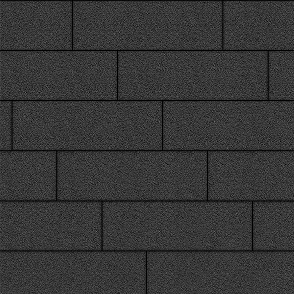 Тротуарная плитка ПРЯМОУГОЛЬНИК 750х250 мм - Гранит Черный