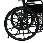 Мега-Оптим Mega-156 с пневматическими задними колесами (до 135 кг), Кресло-коляска с ручным приводом с откидной спинкой прогулочная (для инвалидов и детей-инвалидов), код ФСС 07-02-05