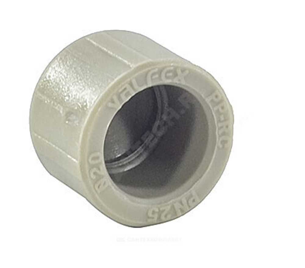Заглушка (пробка) PP-R серая Дн 40 внутренняя пайка VALFEX 10162040Г