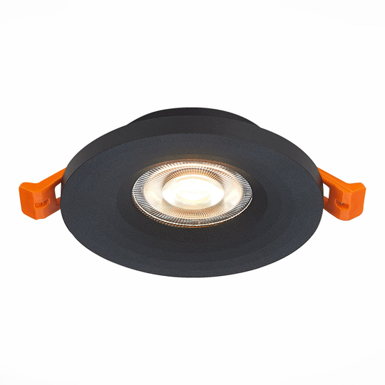 ST205.408.01 Св-к встр. Черный GU10 1*50W  D95xH27 220V Без ламп