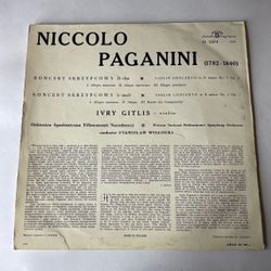 Винтажная виниловая пластинка LP Paganini Паганини, Ivry Gitlis, Warsaw Philharmonic Orchestra, Stanis aw Wis ocki, Violin Concertos No. 1 And No. 2 (Польша 1968)