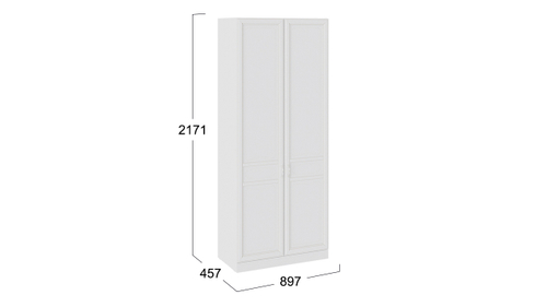 Шкаф для одежды с 2 глухими дверями «Франческа»