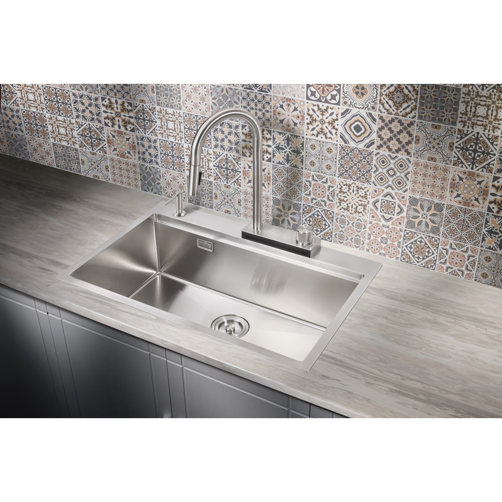 Мойка для кухни Milacio Denia 75 Steel MC.77420 сталь нержавеющая
