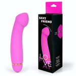 Розовый вибромассажёр с 20 режимами вибрации - 15 см. (Цвет: розовый)