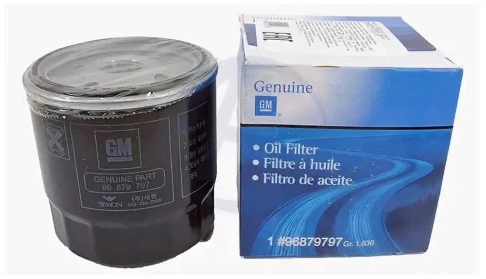 Фильтр масляный GM 96879797 для Chevrolet, Daewoo