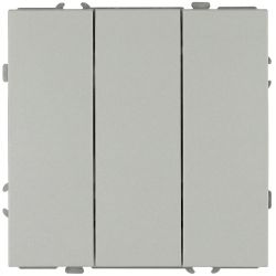 Выключатель ЭРА Galaxy 15-1107-03 тройной 10АХ-250В IP20 алюминий | Эра Galaxy