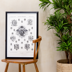 Арт-постер Объект мечты Монограмма 46