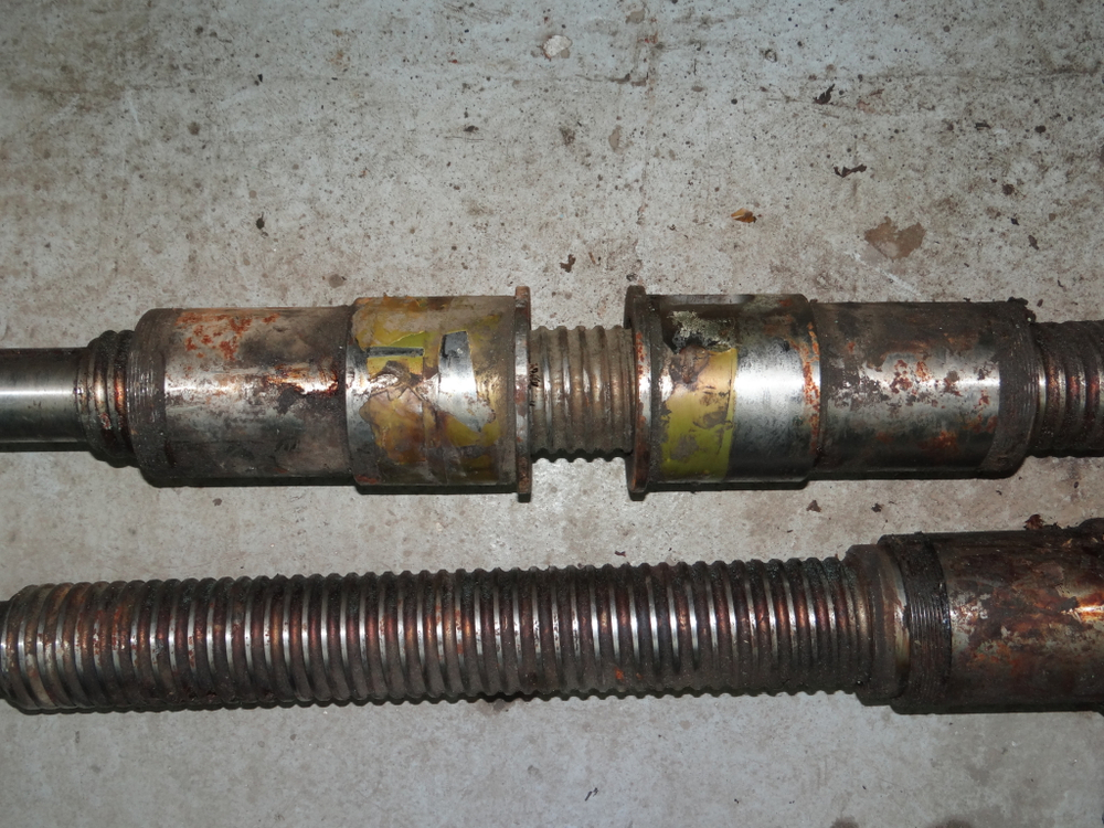 Шарико-винтовая пара ШВП L=1560 L резьбы=1340 d67 шаг 10мм