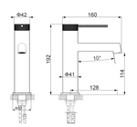 Смеситель для раковины Vincea Rim VBF-2RM1MB однорычажный, матовый черный
