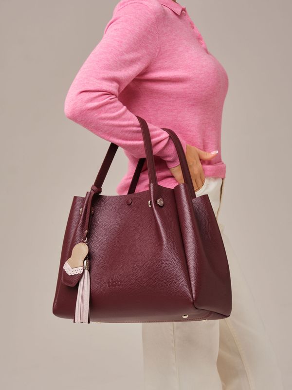 Кожаная сумка Vasilisa DBR 31210 зимняя вишня