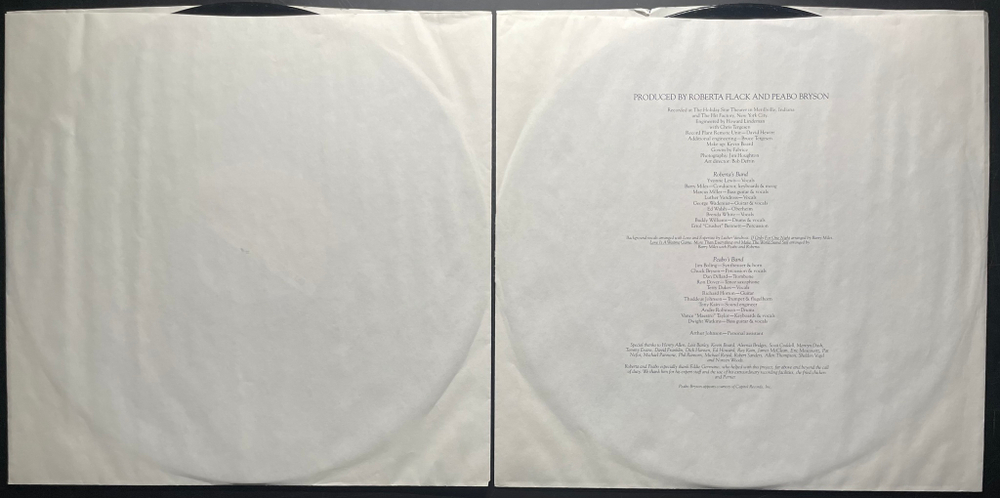 Roberta Flack And Peabo Bryson ‎– Live & More 2LP (США 1980г.)