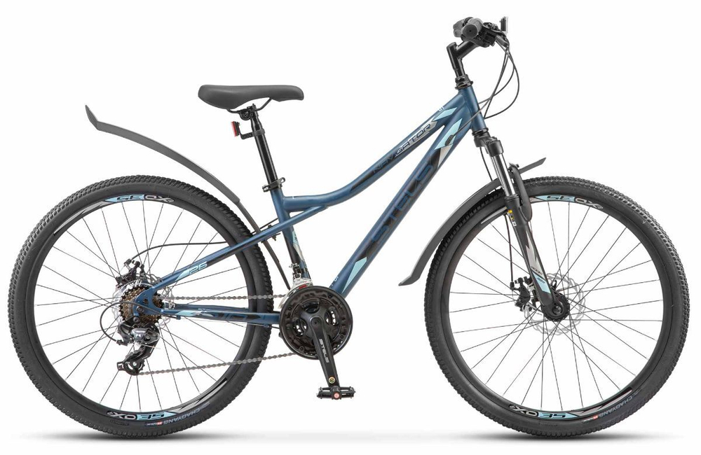 Велосипед 26" STELS Navigator-510 MD р.16" темно синий/зеленый